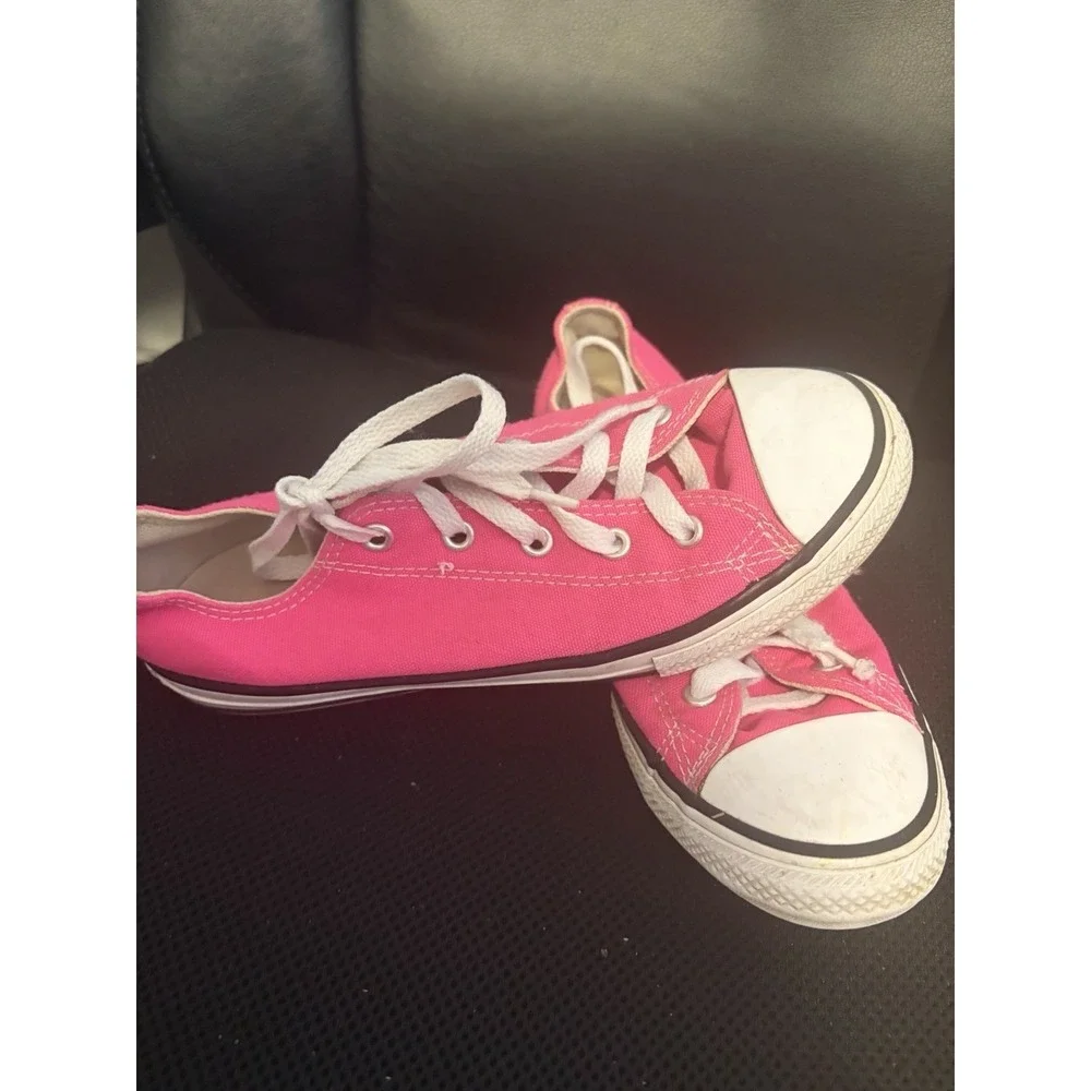 Converse Chuck Taylor All Star Pink‎ Canvas Sneakers Kids Size 3 Youth 370407F